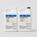 Two gallon bottles of 6lb density flotation foam