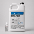 One gallon bottle of neutral gelcoat polyester resin with no wax