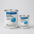 Two cans of structural repair putty