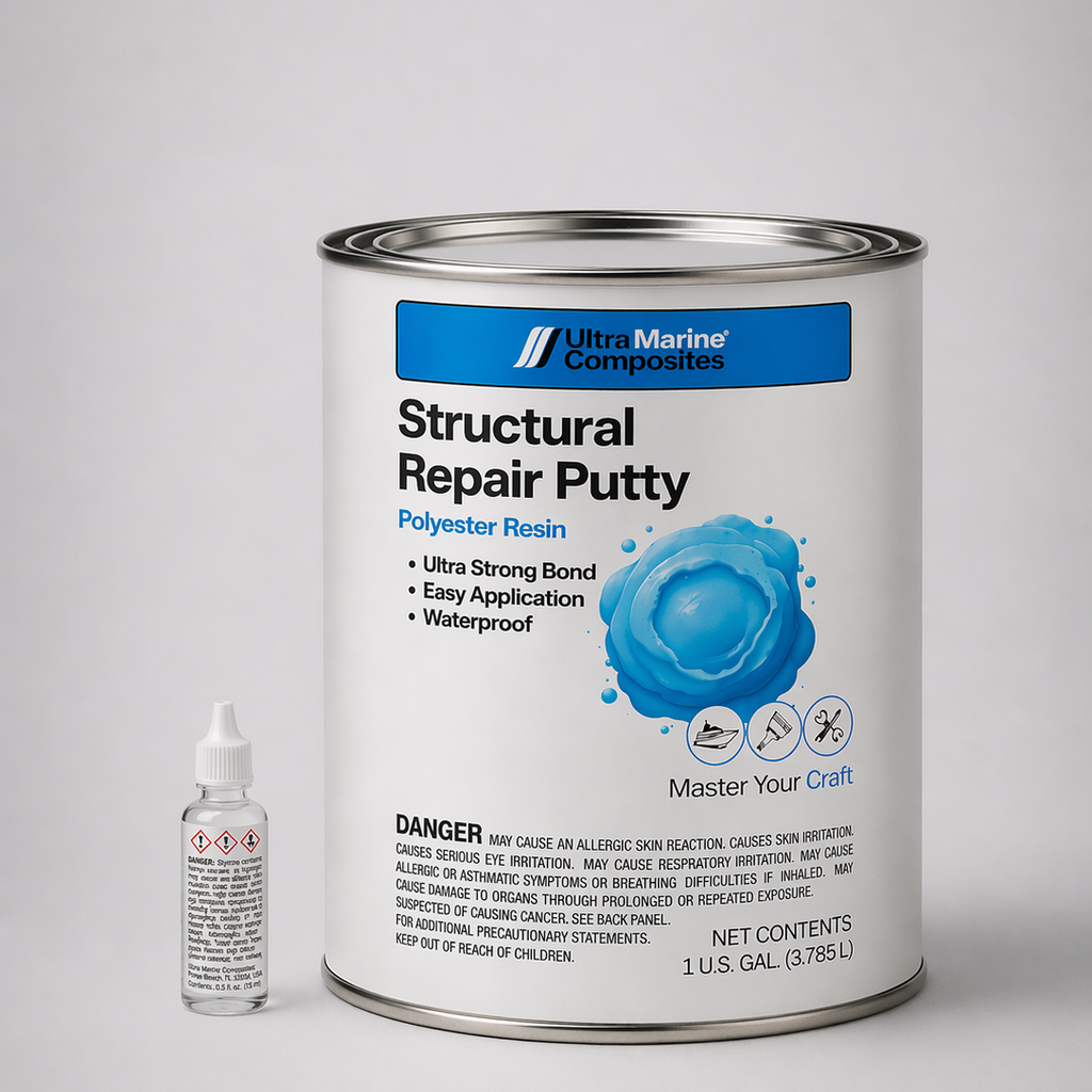 One gallon can of structural repair putty