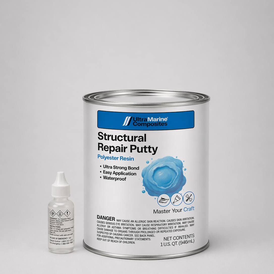 One quart can of structural repair putty
